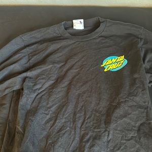 a worn Santa Cruz shirt